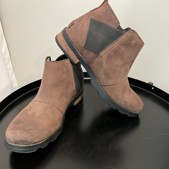 SOREL Emelie Chelsea Waterproof Ankle Boot Cattail—WOMENS SIZE 7.5 - Picture 2 of 8